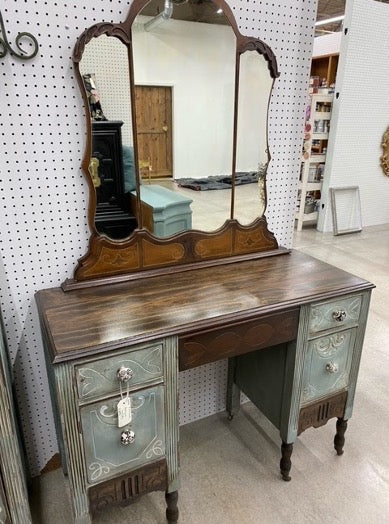 Antique Vanity with Mirror